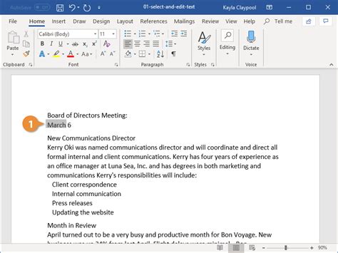 Microsoft Word: Edit Documents .